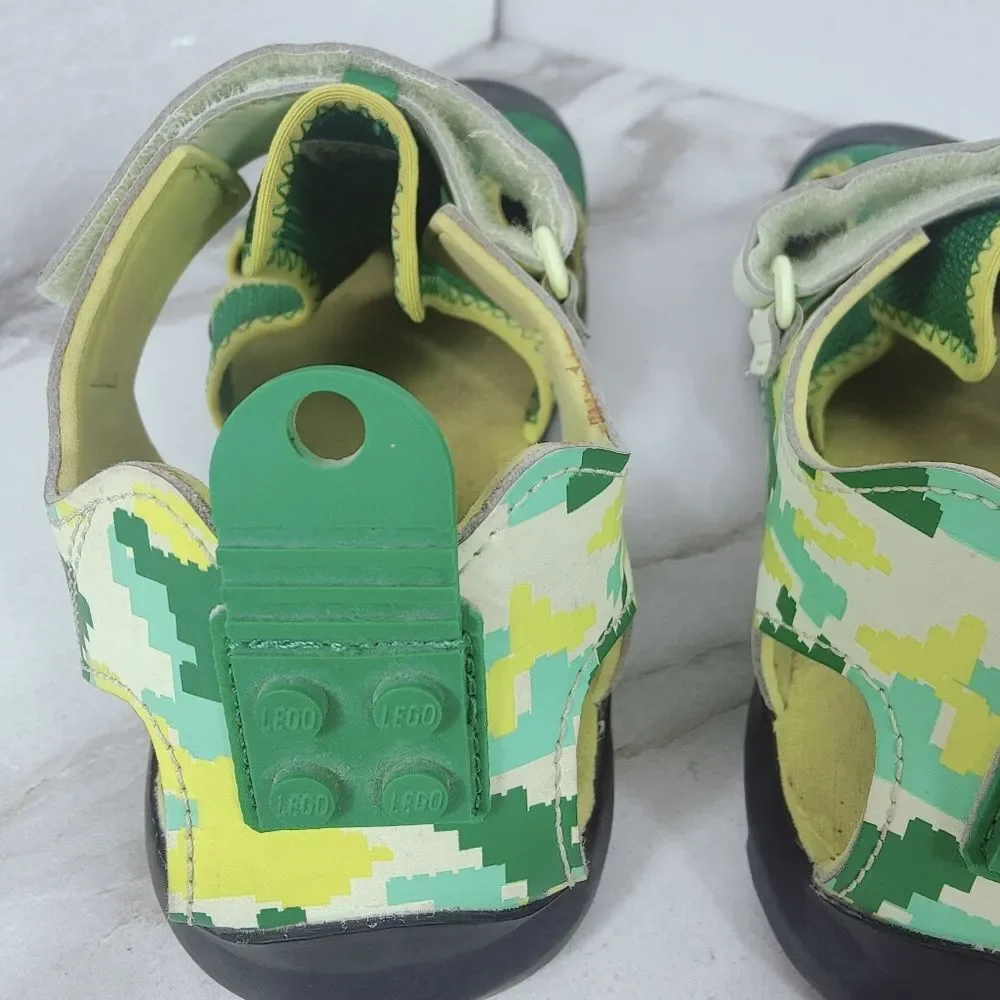 LEGO x Adidas GS Terrex Captain Toey J 'Core Green Glow' Sports Sandals, 4